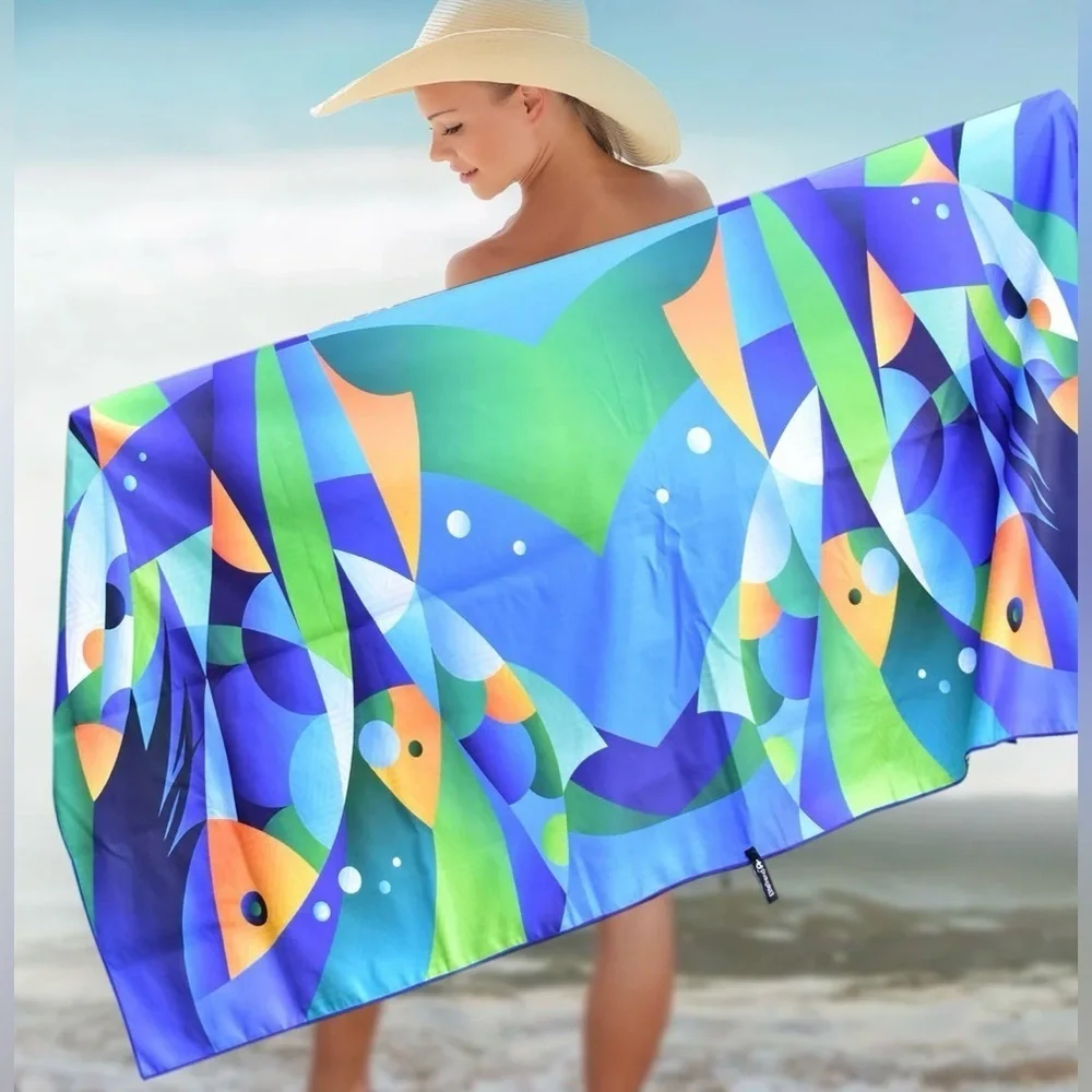 Beach Towel - Fishes (78x35 inches)